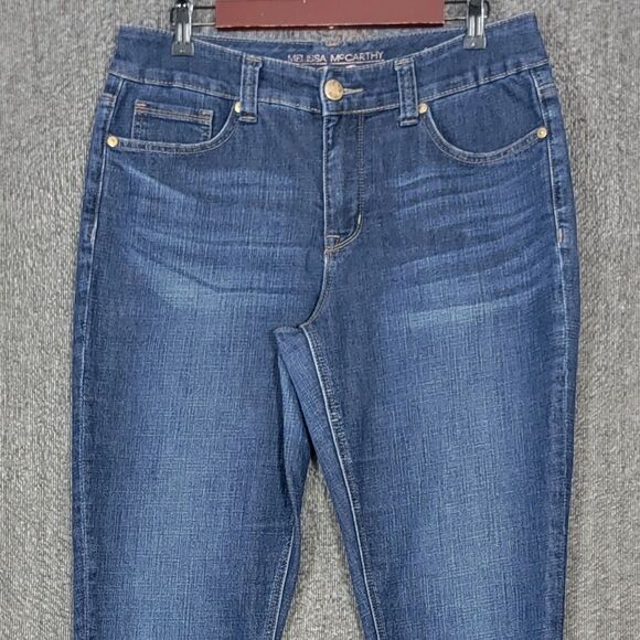 Melissa McCarthy Seven7 Jeans Womens 12 Blue Skinny Slimming Silhouette System - Picture 2 of 16